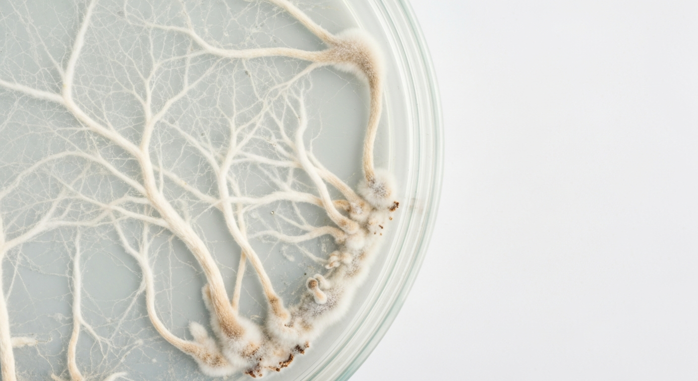 Common mushroom contamination types including trichoderma and cobweb mould